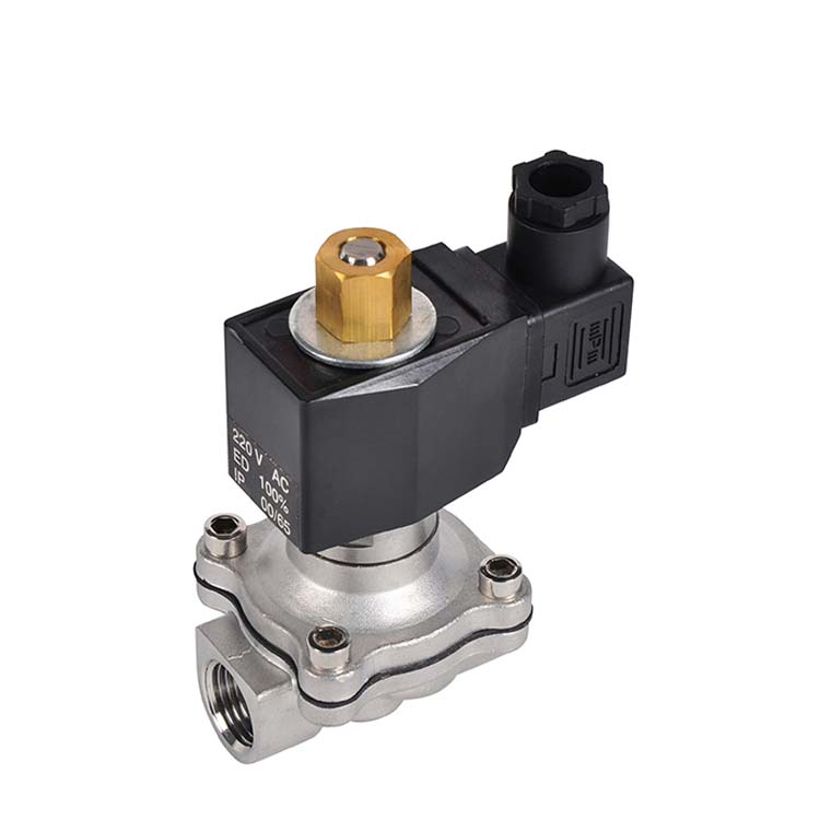 2W21-S-K 2 Way Normally Open Solenoid Valve – Stainless Steel