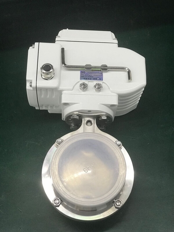 covna-sanitary-electric-butterfly-valve